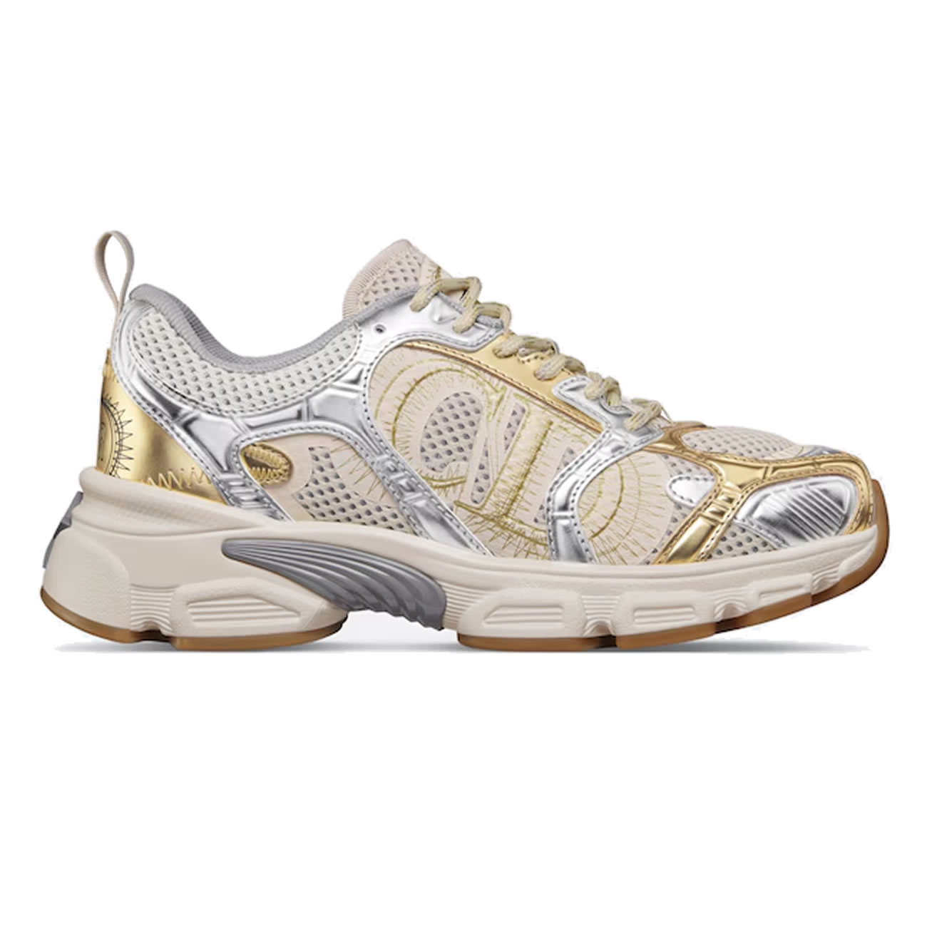 Dior Chrono Sports Shoes With Mesh Fabric And Faux Leather Trim (13) - www.newkick.vip